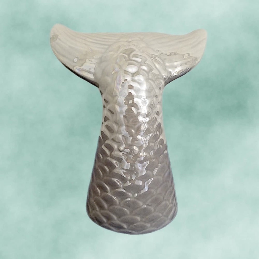 CERAMIC MERMAID TAIL NWT GRAY - Picture 6 of 9